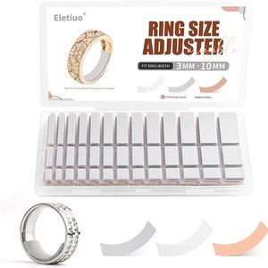 Ring Size Adjuster Loose Rings Invisible Reducer Jewelry Guard Sizer Tightener , Fitter , Reducer for Wide Rings , Multiple Resizer & 3 Colo