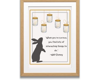Curiosity School Printable, Single Digital Download Instant Artwork