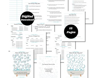 Financial Clean Up Planner: Debt Free Budgeting Kit (PDF Download)