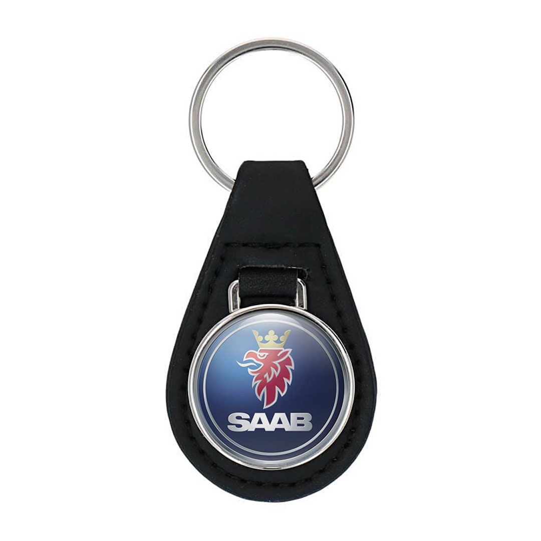 Keychain Saab Handmade Leather Key Holder High Quality Key Fob Unique ...