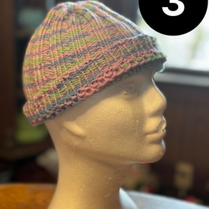 Chunky Multicolored Handmade Beanie | Hand Knit Beanie