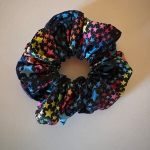 OVERSIZED Fluffy Scrunchie Set | Mix & Match Big Giant Scrunchies | Jumbo Rayon Warm Scrunchies | Large Satin Sunset Scrunchies