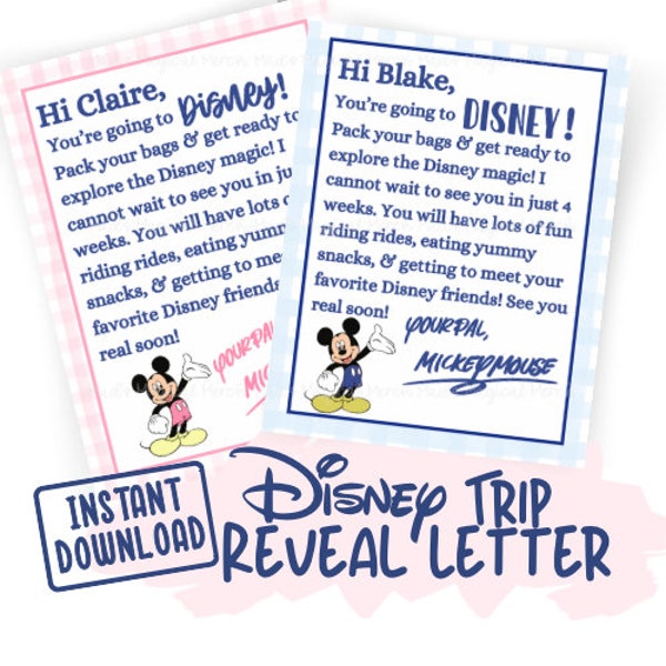 Magical Vacation Surprise Letter