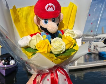 Super Mario Bros Zapateria Mario En Flores Ramo De Super Mario México