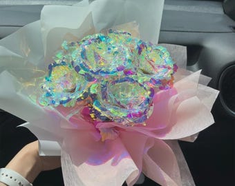 Hologram Rose Bouquet: LED Light-Up Eternal Flower Gift