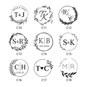 Personalisierte Wachs-Siegel-Aufkleber, Hochzeits-Wachs-Siegel-Aufkleber, Individuelle Logo-Wachs-Siegel-Aufkleber, Handgefertigte Wachs-Siegel-Aufkleber Bild 6