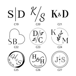 Personalisierte Wachs-Siegel-Aufkleber, Hochzeits-Wachs-Siegel-Aufkleber, Individuelle Logo-Wachs-Siegel-Aufkleber, Handgefertigte Wachs-Siegel-Aufkleber Bild 7