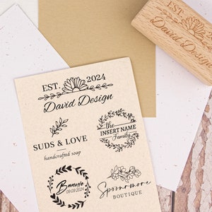 Custom logo stamp, Custom stamp design, Rubber stamps, Custom any logo, Personalized business packaging stamps image 5