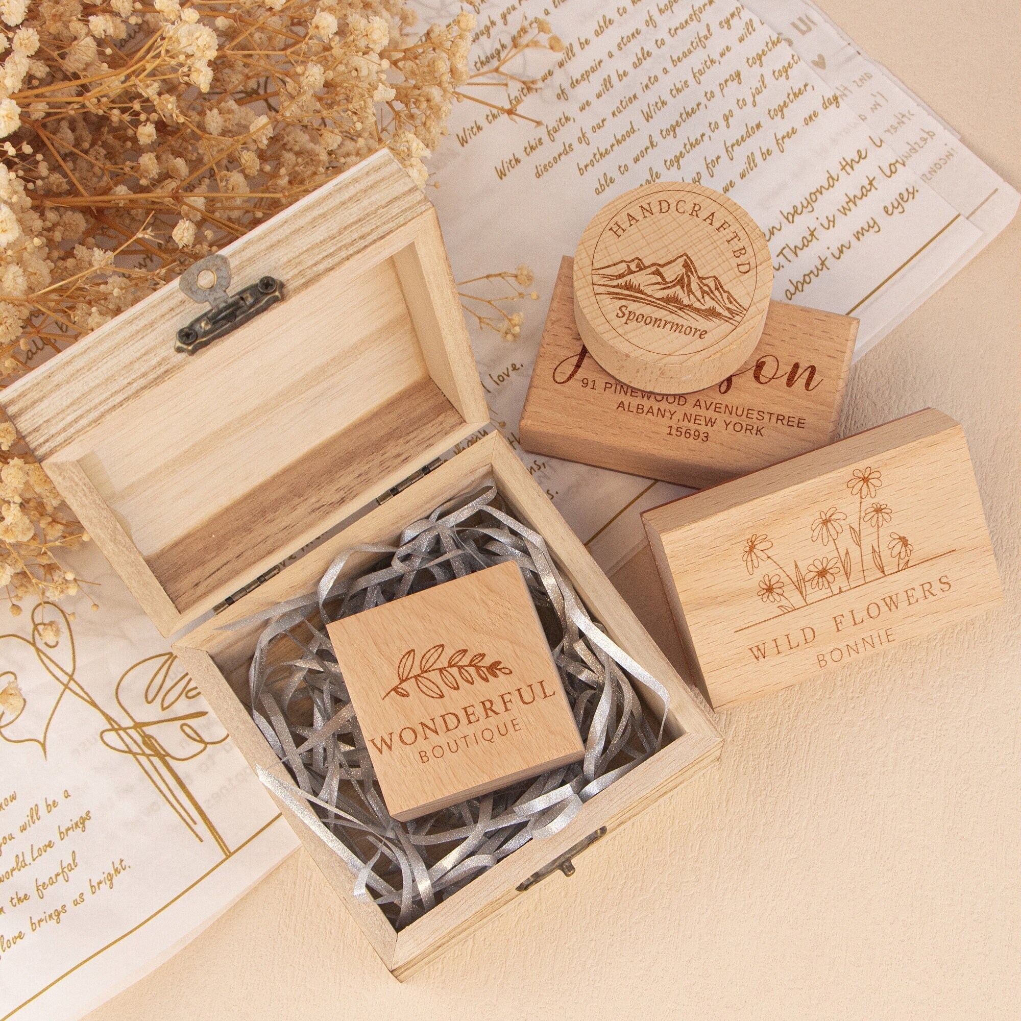 Personalized business logo stamp, Free ink pad, Custom logo rubber stamp, Custom logo stamp