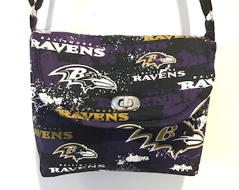 Baltimore Ravens Crossbody Purse, Ravens Accessories, Football Fan Gifts, Baltimore Ravens Gifts, Gifts for Her, Ravens Flock Gifts