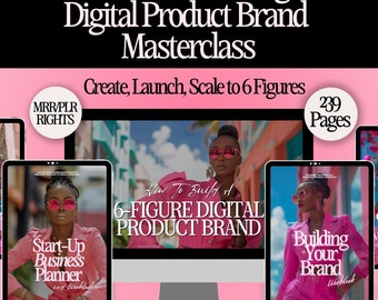6-Figure Digital Product Brand Masterclass: MRR PLR Bundle