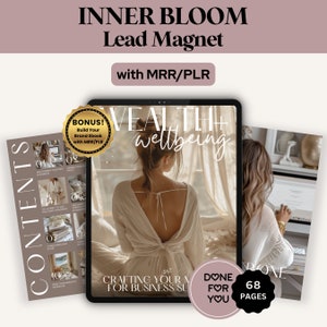 INNER BLOOM Course LEAD Magnet Mrr Plr | Master Resell Rights Digital Product | Dfy editable Canva Template | Passive Income