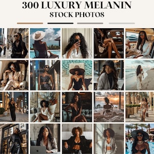 May include: A collage of photos featuring Black women in various settings, including a private jet, a pool, a car, and a beach. The photos showcase a luxurious lifestyle and feature women wearing stylish clothing and accessories.