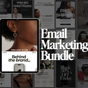 EMAIL MARKETING Mrr BUNDLE Plr Digital Marketing Newsletter Sales Promos | Done For You Emails Canva Template Master Resell Rights Faceless