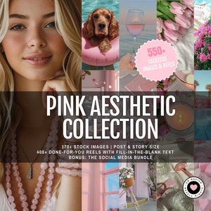 Pink Boho Instagram Reels & Photos: MRR PLR Canva Template