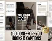 100 Done-For-You Reels Hooks & Captions: MRR PLR Content