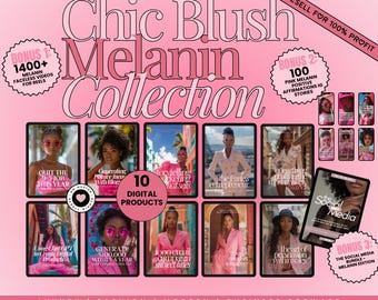 Melanin Digital Marketing Bundle: Faceless Reels, MRR PLR