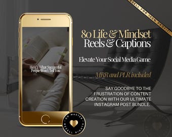 80 Life Coach Reels: Motivational Content, Master Resell Rights