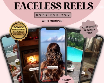 110 Faceless Lifestyle Reels: MRR PLR Content Library (Digital Download)