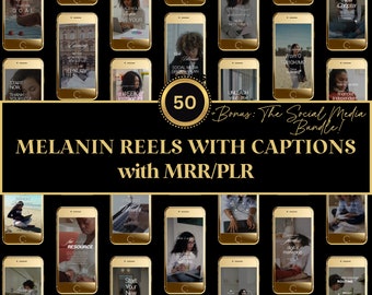 MRR Melanin Reels Instagram | Black Girl Stock Videos | DFY Content Video | Instagram TikTok Reels | Passive Income | Master Resell Rights