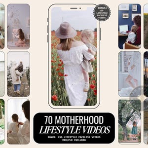 Può includere: Una collezione di 70 video di lifestyle sulla maternità, che presentano una varietà di scene con madri e figli. I video sono perfetti per l'uso sui social media, sui blog o sui siti web. I video sono anche disponibili in una versione senza volto, il che li rende ideali per l'uso in una varietà di contesti.