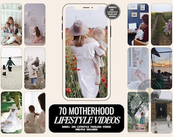 May include: A collection of 70 motherhood lifestyle videos, featuring a variety of scenes with mothers and children. The videos are perfect for use in social media, blogs, or websites. The videos are also available in a faceless version, making them ideal for use in a variety of contexts.