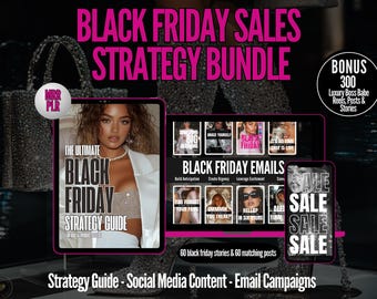 Black Friday Sales Strategy Bundle: Social Media, Email, Reels (MRR)