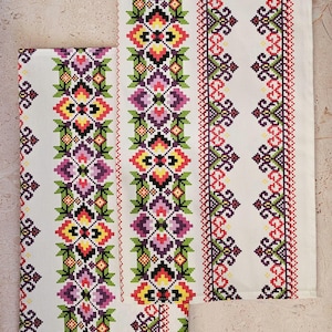 2 pcs Ukrainian towel,Linen kitchen towel,Ukrainian Rushnyk,Ukrainian Gift,Ukrainian sellers,Stay with Ukraine,Pray of Ukraine, Save Ukraine
