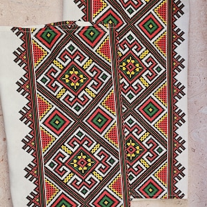 2 pcs Ukrainian towel,Linen kitchen towel,Ukrainian Rushnyk,Ukrainian Gift,Ukrainian sellers,Stay with Ukraine,Pray of Ukraine, Save Ukraine