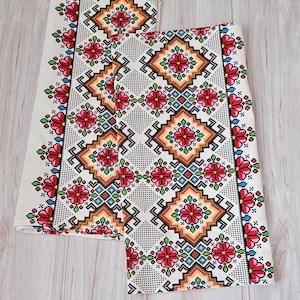 2 pcs Ukrainian towel,Linen kitchen towel,Ukrainian Rushnyk,Ukrainian Gift,Ukrainian sellers,Stay with Ukraine,Pray of Ukraine, Save Ukraine