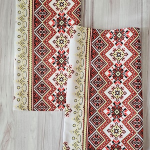 2 pcs Ukrainian towel,Linen kitchen towel,Ukrainian Rushnyk,Ukrainian Gift,Ukrainian sellers,Stay with Ukraine,Pray of Ukraine, Save Ukraine