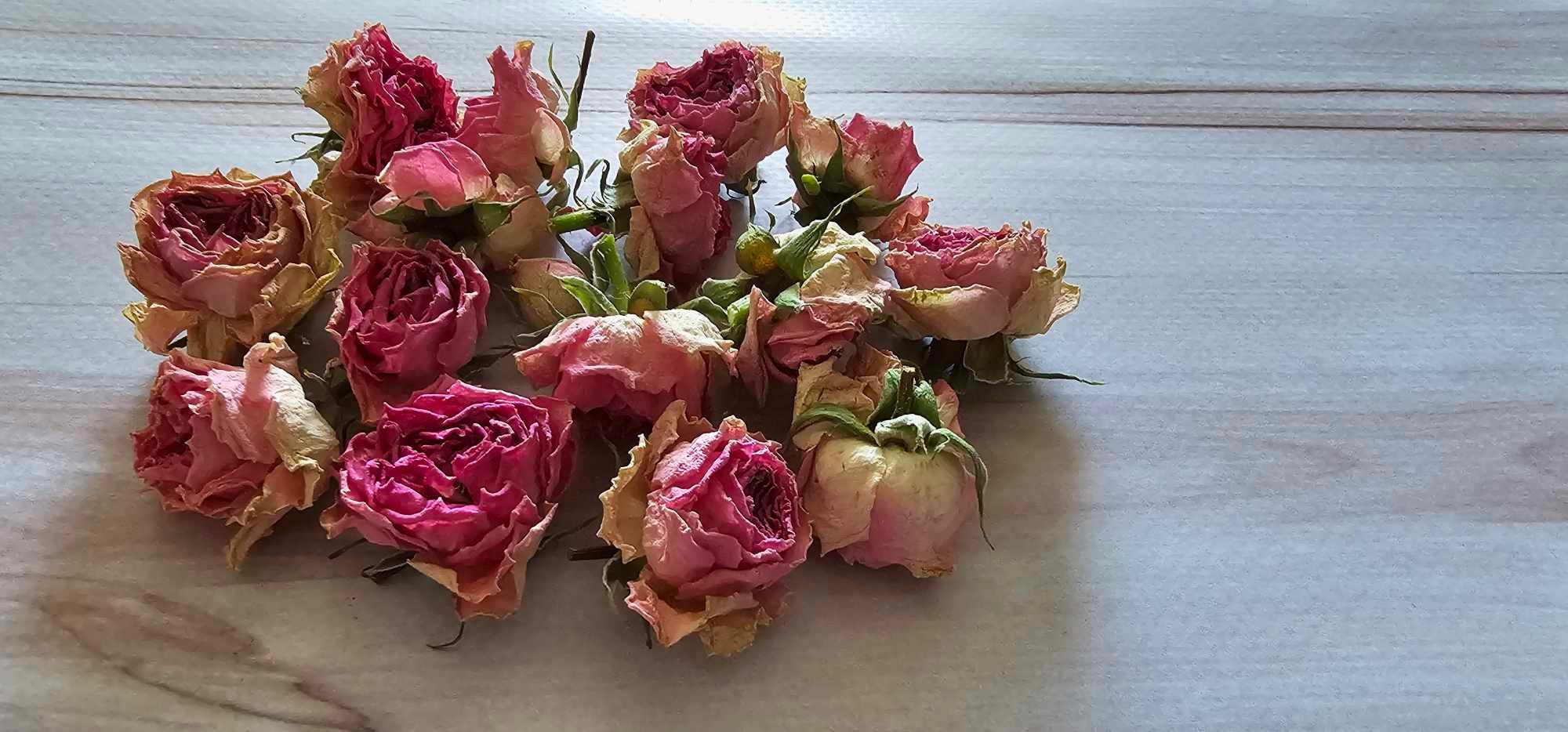 15 Pcs Dried Rose Flowers,dried Rose,pink Dry Roses,miniature Rose Buds ...