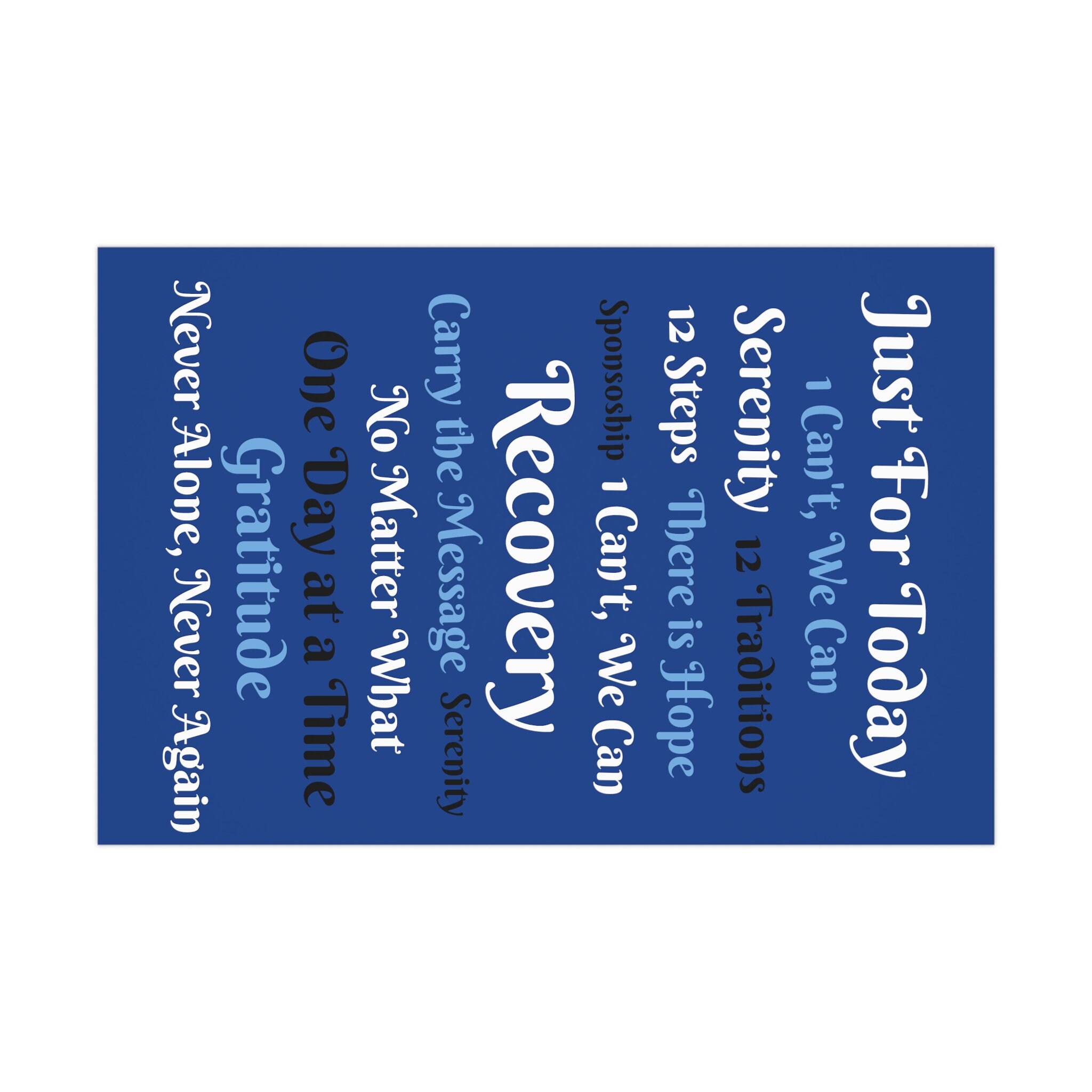 Recovery Gift Wrap Narcotic Anonymous Clean Time Anniversary Sober ...