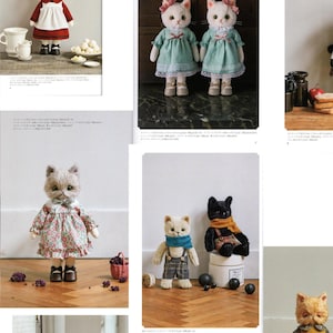 Dressed up stuffed cat, Cat doll making ebook, Cat lovers gift, Japanese Cat crafts, Cat toy making, Cute cat outfits, Cat Amigurumi, pdf