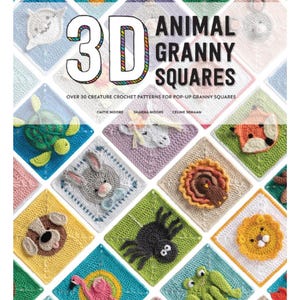 3D Häkeltiere Oma Quadrate - 30 einfache Häkelanleitungen für süße Tiere, Häkeltiere, Häkeldecken, Häkeldecke