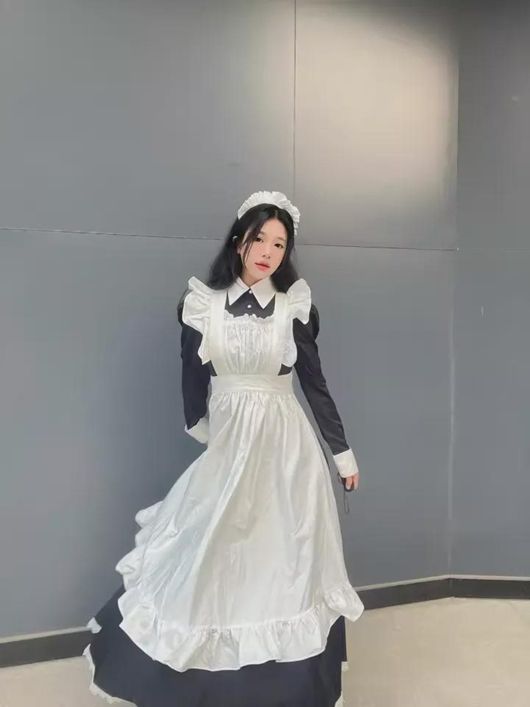 Elegant Long Maid Dress Cosplay Costume – Victorian Lolita Inspired ...