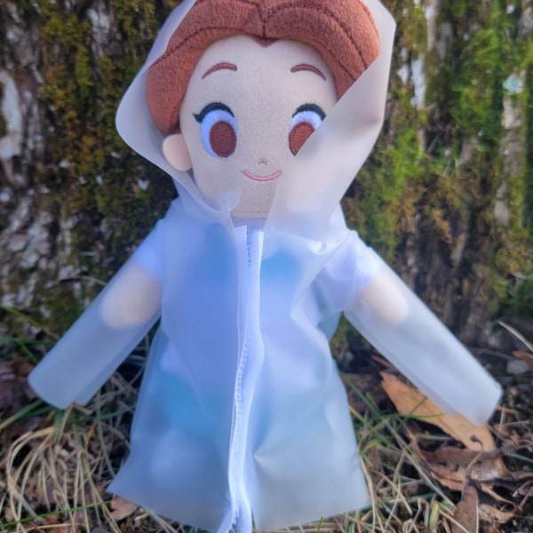 Raincoat / Poncho for 7-inch Doll with Rainboots