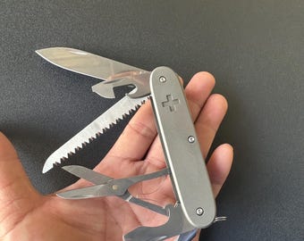 Victorinox 93mm Farmer X Custom Titanium Scales
