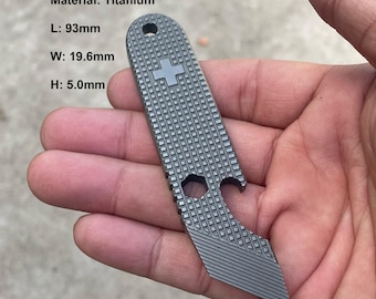 Titanium Pry Bar: Swiss Army Knife (SAK) Old Cross, 1/4&quot; Socket