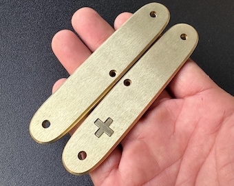 Satin Brass Scales for Victorinox 93mm