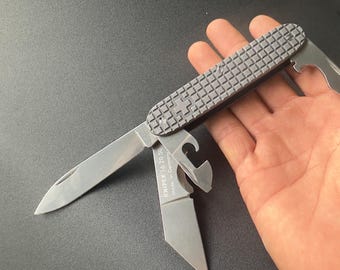 Victorinox Pioneer 93mm - Knipex Electrician's Pocket Knife Custom Titanium Scales