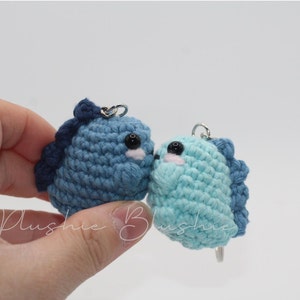 2pc Couple Dino Kawaii Plushie Dino Keychain Matching Cute Best Friend Gift Valentines Day Gift Anniversary Gift Bag Accessory Charm image 1