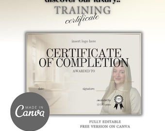 Luxury Training Certificate - Suitable for Aesthetics, Beauty, Massage, Lashes, Brows, Nails, Japanese Headspa | Training Academy, School