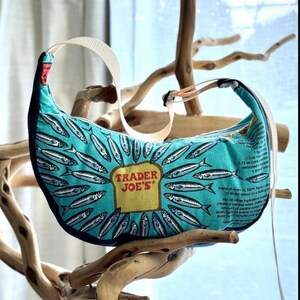 Upcycled Crescent Bag Made to Order w/FREE SHIPPING 3 image 2