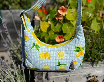 Quilted Summer Lemon Mini Shoulder bag