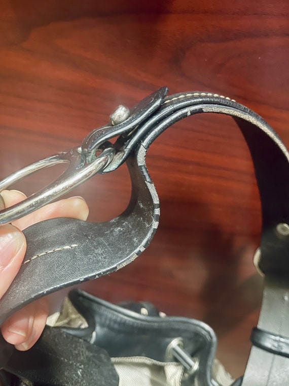 Dooney & Bourke Monogram Drawstring Bucket Tote B… - image 9