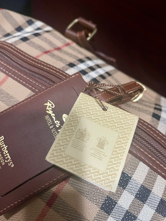 Vintage Burberry luggage tag Etsy