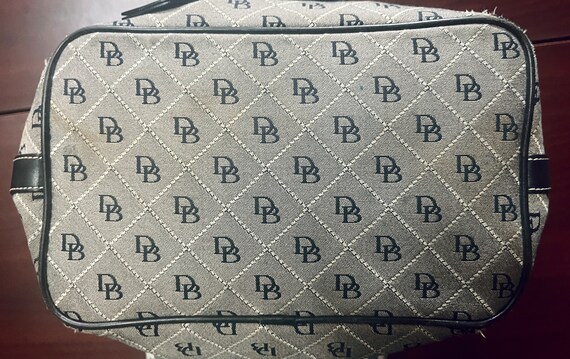 Dooney & Bourke Monogram Drawstring Bucket Tote B… - image 5