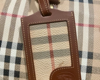 burberry luggage tag