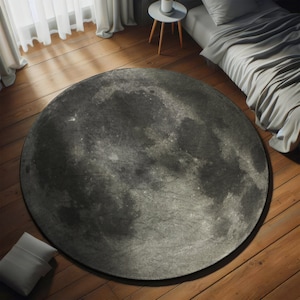 Mondteppiche, Weltraumteppich, Planetenteppiche, Geschenk für Ihn, Salondekorteppich, kleiner Teppich, Haustürteppich, Salonteppich, runder Teppich, Kreisteppiche